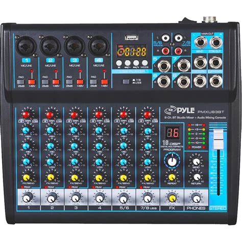pyle pro pmxubt compact  channel bluetooth enabled pmxubt