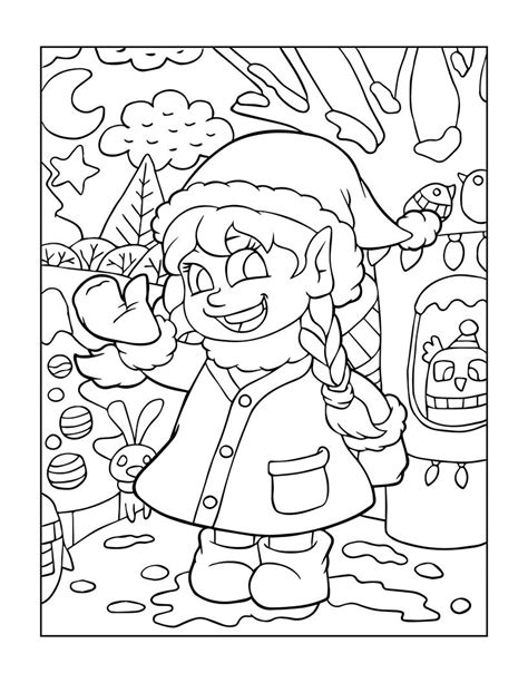 christmas kids coloring book  pages etsy