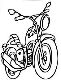 motorcycle printable coloring sheet  kids drawing pictures