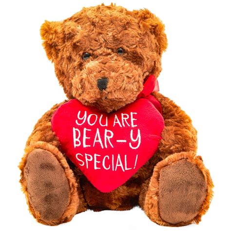 valentines day teddy bear  red heart soft plush toy  wedding