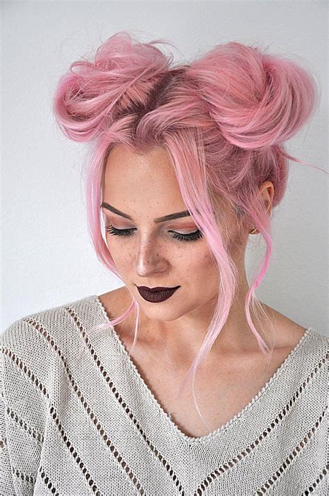14 Best Hairstyles Like Space Buns That Are Cute For 2021