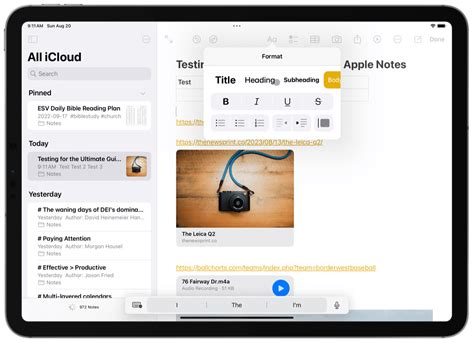 ultimate guide  apple notes  sweet setup