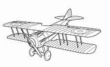 Coloring Pages Biplane Printable Airplanes Sheet Getdrawings sketch template