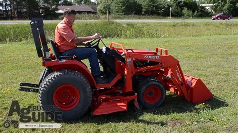 kubota  compact tractor  front  loader attachment youtube