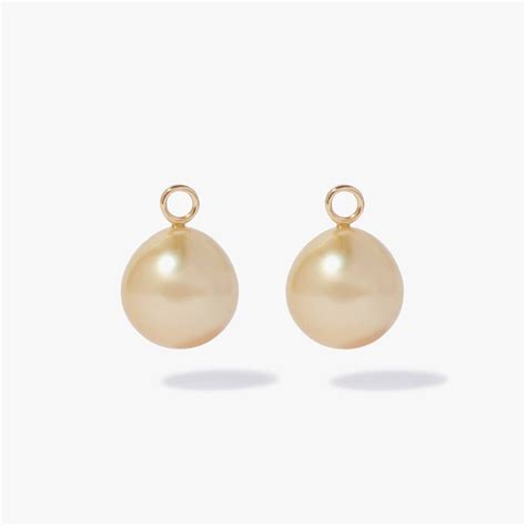 18ct Yellow Gold South Sea Golden Pearl Earring Drops — Annoushka Canada