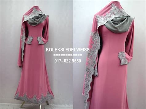 koleksi edelweiss koleksi baju pengantin tunang jubah muslimah