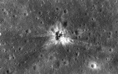 lunar reconnaissance orbiter reveals apollo  booster rocket impact site