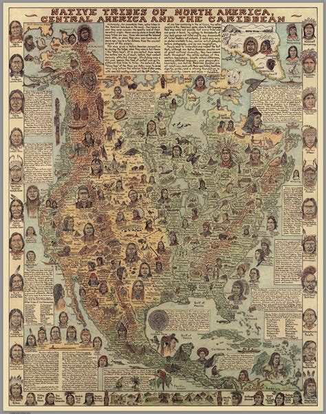 native tribes  north america vivid maps
