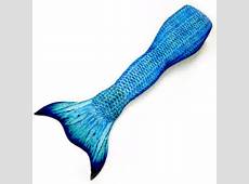 Blue Mermaid Tail For Adults With Monofin For Swimming by Mertailor