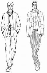 Fashion Illustration Sketch Sketches Menswear Men Man Template Poses Illustrations Choose Board sketch template