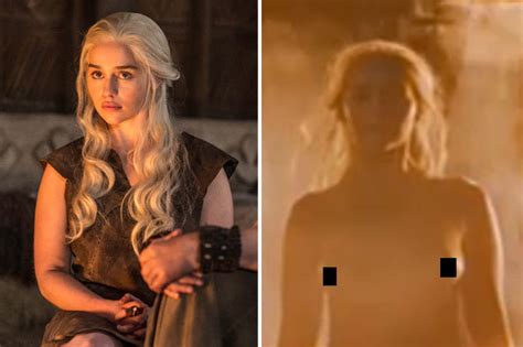 game of thrones emilia clarke says daenerys nudity in episode four ain t no body double