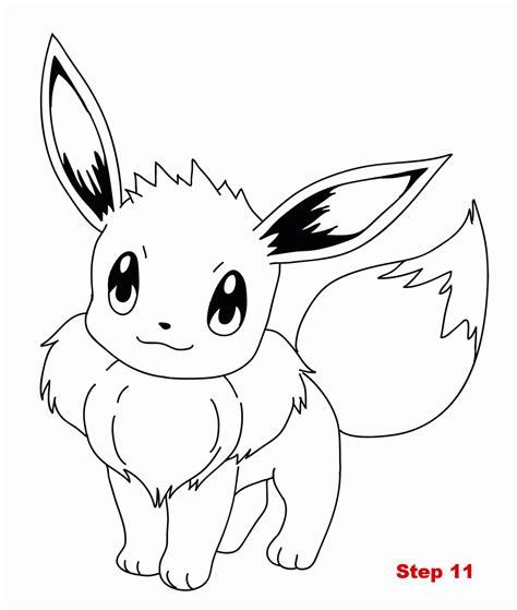 eevee  pokemon coloring page coloring home