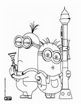 Gru Minions Villano Minion Azcolorear Coloriage sketch template