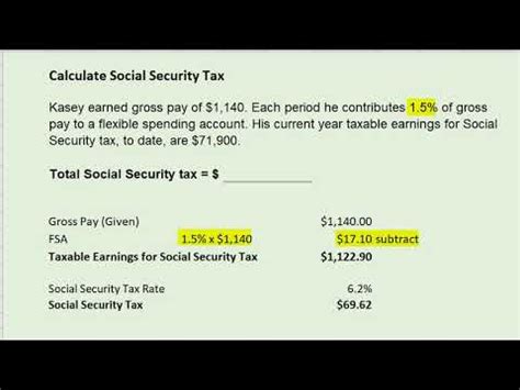 calculate social security tax