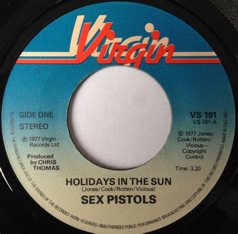 God Save The Sex Pistols Holidays In The Sun United Kingdom 7 Jukebox