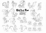 Pepe Pew Le Model Sheets Animation Drawing Traditional Back Getdrawings sketch template