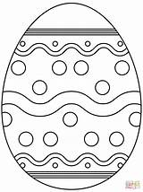 Coloring Easter Egg Pages Pattern Abstract Printable Paper Dot sketch template