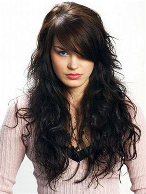 long hairstyles with side swept bangs long hair with
