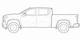 Silverado Chevy Cab Camaro Tahoe Gmauthority sketch template