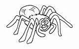 Coloring Pages Spider Tarantula Ausmalbilder Spinne Drawing Color Print Handprint Colour Halloween Kids Cartoon Animals Happy Cliparts Kinder Colouring Easy sketch template