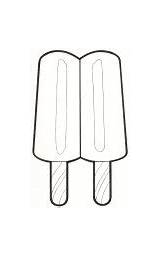 Coloring Popsicle Pages Stick Printable Clip Printables Printablee Templates Via sketch template
