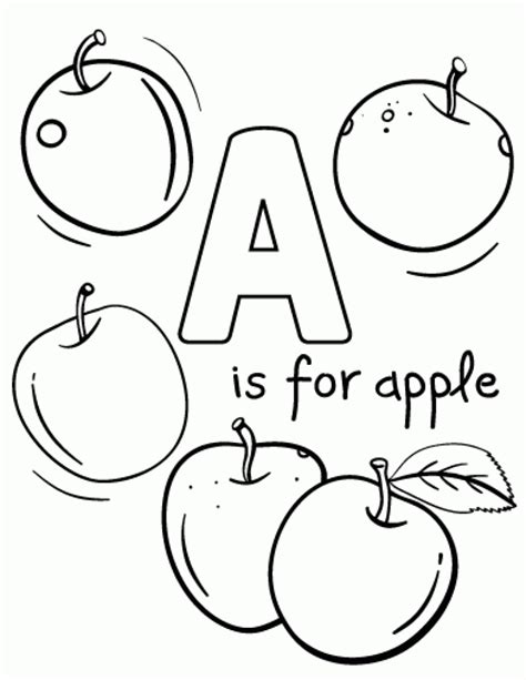 printable apple coloring pages everfreecoloringcom