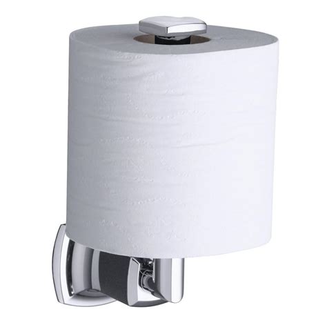 kohler margaux vertical wall mount single post toilet paper holder