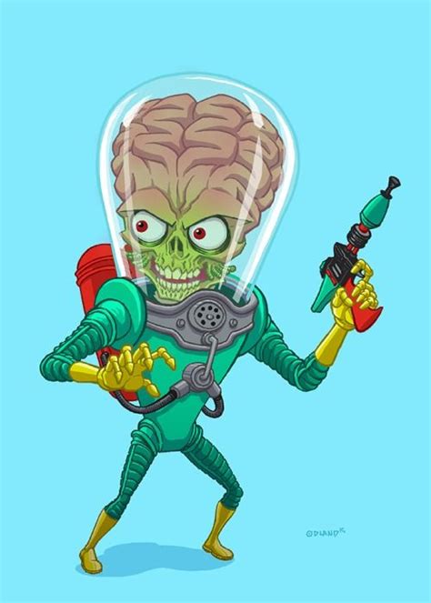 Mars Attacks By Tim Odland So Cool Old Cartoon Movies