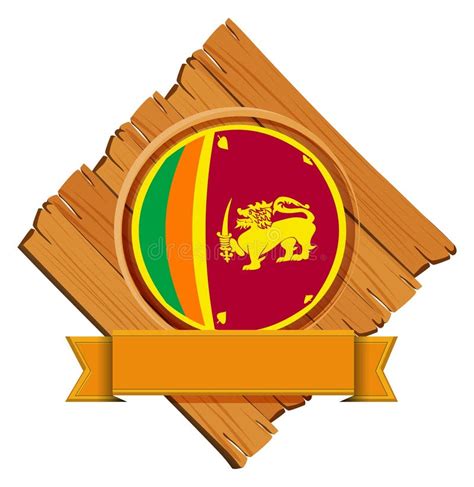 icon design  flag  sri lanka stock vector illustration  nation srilanka