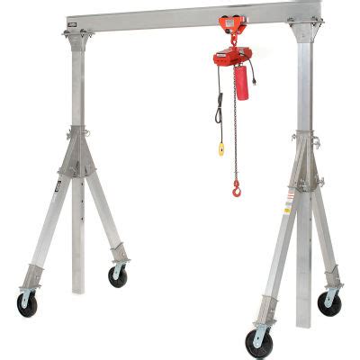 adjustable height aluminum gantry crane      lb