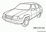 Coloring 2126 Vaz Nissan Trail Pages sketch template