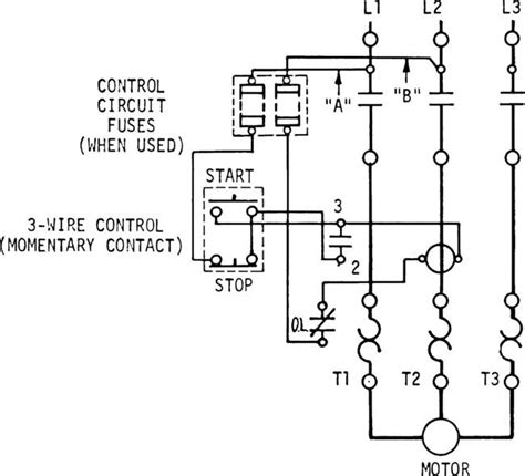 push button start stop circuit diagram