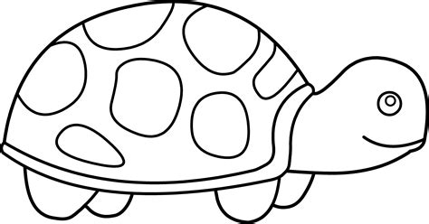 cute turtle coloring page  clip art