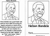 Mandela Nelson Coloring Book Printable Sheet Activities Colouring Activity Enchantedlearning Life People History sketch template