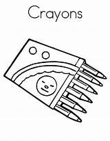 Crayons Box Coloring Pages Draw sketch template
