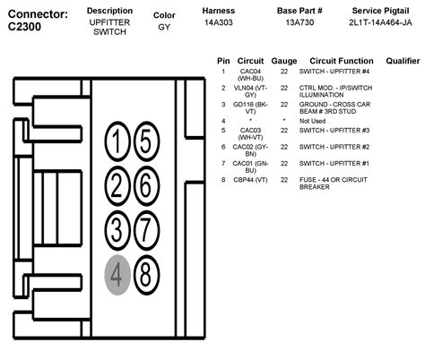ford  wiring diagram  upfitter switches