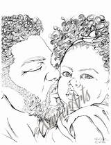 Coloring African American Men Sheet Daughters Load Featuring Digital Down Their Sheets Adult sketch template