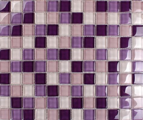 purple mosaic tiles crystal glass tile bathroom floor