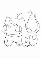 Pokemon Bulbasaur Coloring Pages Kids Color Printable Generation Grass Type sketch template