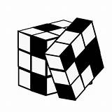 Rubik Rubiks Cubo Icon Kostka Rubika Kolorowanki Rubix Dzieci Openclipart Inteligentes Objetos Imágen Bestcoloringpagesforkids Vectorified sketch template