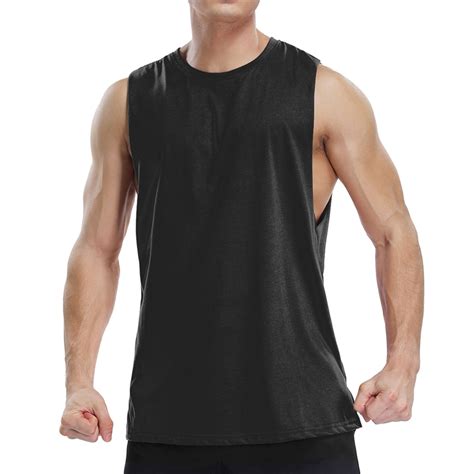 workout tank tops for men bodybuilding gyms vest casual sleeveless mens