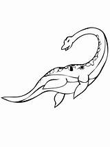 Plesiosaur Coloring Pages Sauropsida Dinosaurs Plesiosaurus Color Printable Clipart Online Categories sketch template