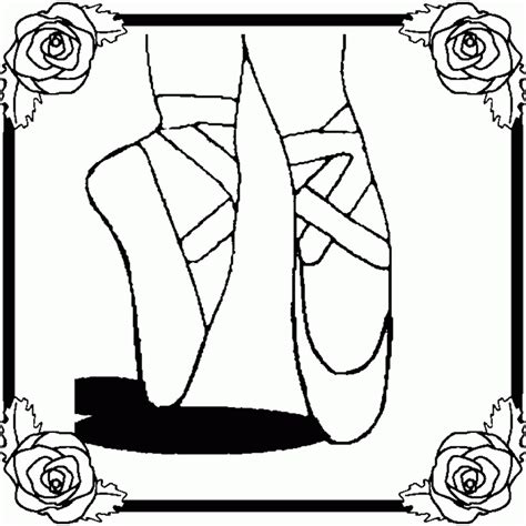 ballet shoes colouring pages clip art library