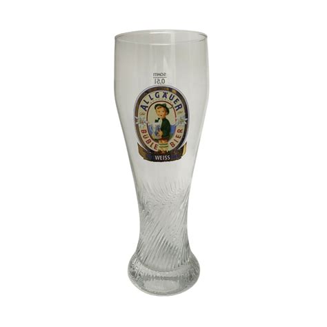 allgauer buble bier bavarian german beer glass  liter weissbier  ebay