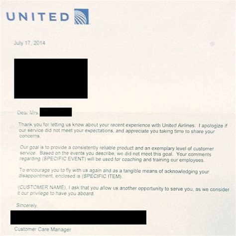 United Airlines Forgets To Fill In The Blanks In Response To Passenger