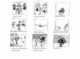 Storyboard Sketch Game Character Story Classroom Coloring sketch template