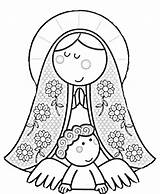 Guadalupe Pages Coloring Virgencita Virgin Lady Printable sketch template