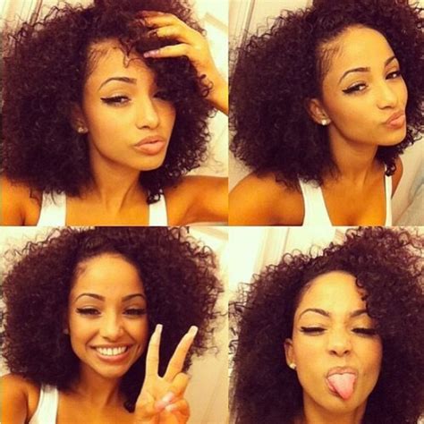 Curly Hair Cute Girls Instagram Pretty Girls Selfie