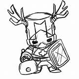 Castle Crashers Coloring Pages Drawing Draw Step Blacksmith Color Cartoon Getdrawings Coloringtop sketch template