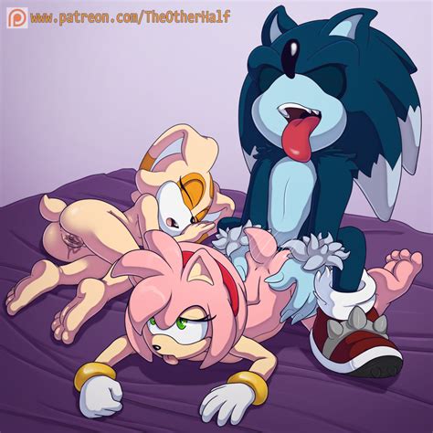 Rule 34 2016 All Fours Amy Rose Anthro Anus Armwear Ass Bottomless